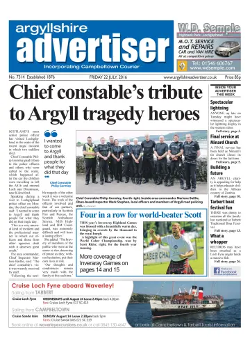 Argyllshire Advertiser - 22 Jul 2016