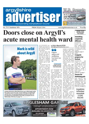 Argyllshire Advertiser - 29 7월 2016