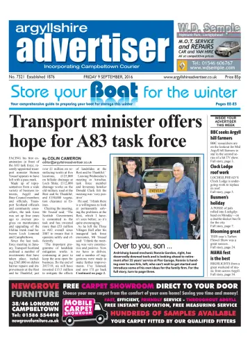 Argyllshire Advertiser - 09 9월 2016