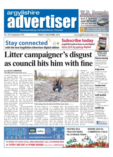 Argyllshire Advertiser - 02 12월 2016