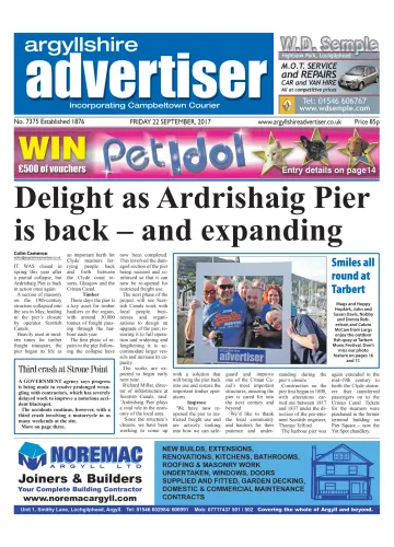 Argyllshire Advertiser - 22 Sep 2017