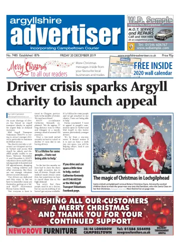 Argyllshire Advertiser - 20 12월 2019