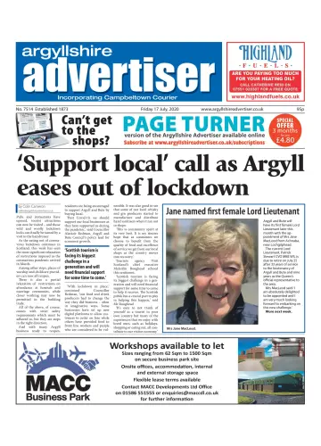 Argyllshire Advertiser - 17 7월 2020