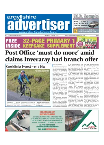 Argyllshire Advertiser - 02 10월 2020