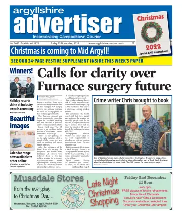 Argyllshire Advertiser - 25 Nov 2022