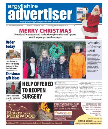 Argyllshire Advertiser - 16 12월 2022