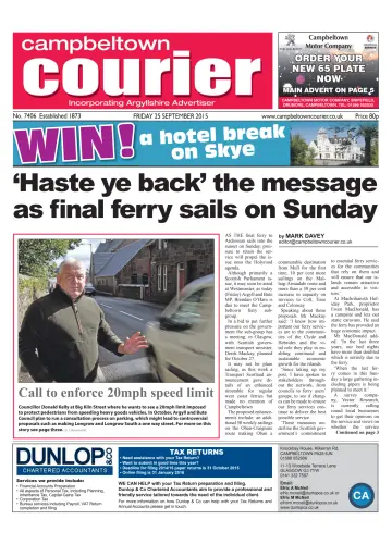 Campbeltown Courier - 25 Sep 2015