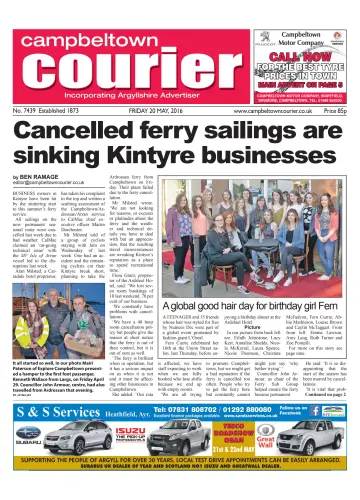 Campbeltown Courier - 20 May 2016