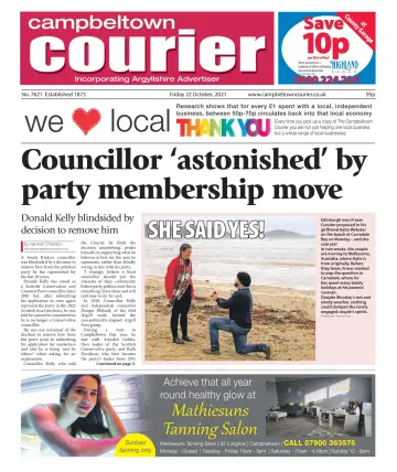 Campbeltown Courier - 22 Oct 2021
