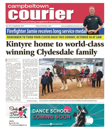 Campbeltown Courier - 28 Oct 2022