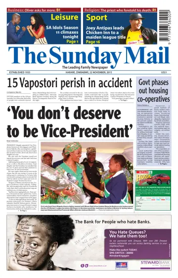 The Sunday Mail (Zimbabwe) - 22 Nov 2015