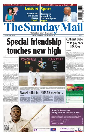 The Sunday Mail (Zimbabwe) - 29 Nov 2015