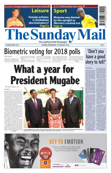 The Sunday Mail (Zimbabwe) - 24 Jan 2016