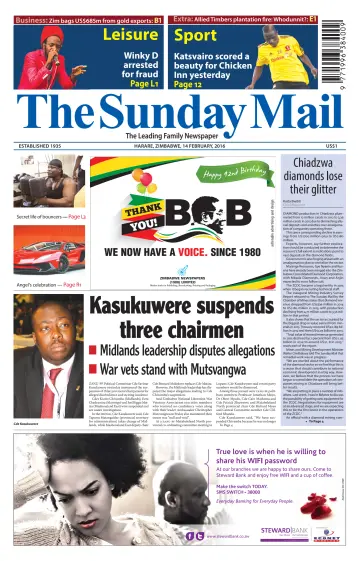 The Sunday Mail (Zimbabwe) - 14 Feb 2016