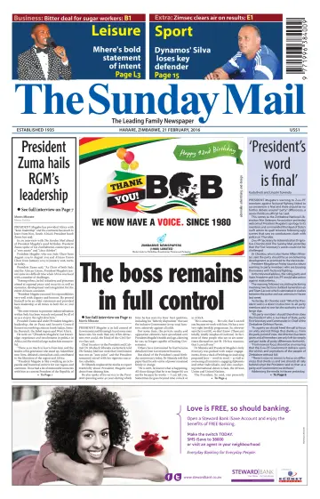 The Sunday Mail (Zimbabwe) - 21 Feb 2016