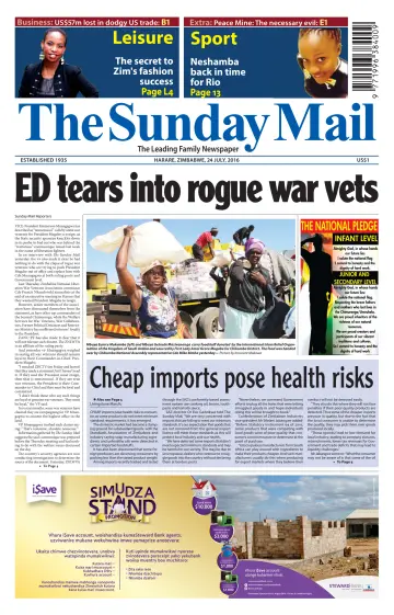 The Sunday Mail (Zimbabwe) - 24 Jul 2016