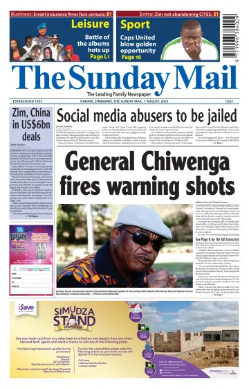 The Sunday Mail (Zimbabwe) - 7 Aug 2016
