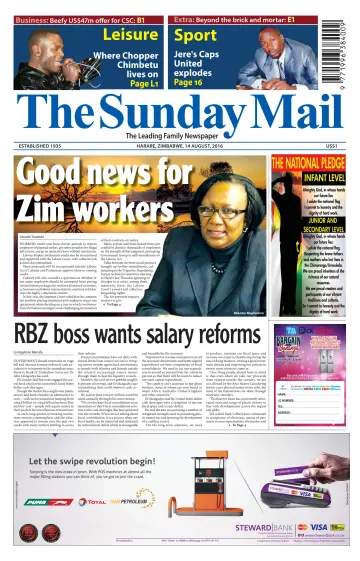 The Sunday Mail (Zimbabwe) - 14 Aug 2016