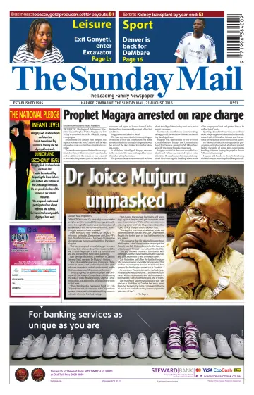 The Sunday Mail (Zimbabwe) - 21 Aug 2016