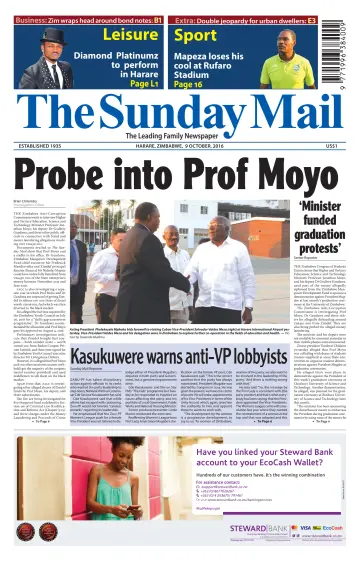 The Sunday Mail (Zimbabwe) - 9 Oct 2016