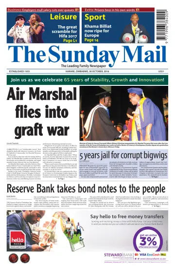 The Sunday Mail (Zimbabwe) - 30 Oct 2016