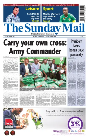 The Sunday Mail (Zimbabwe) - 13 Nov 2016