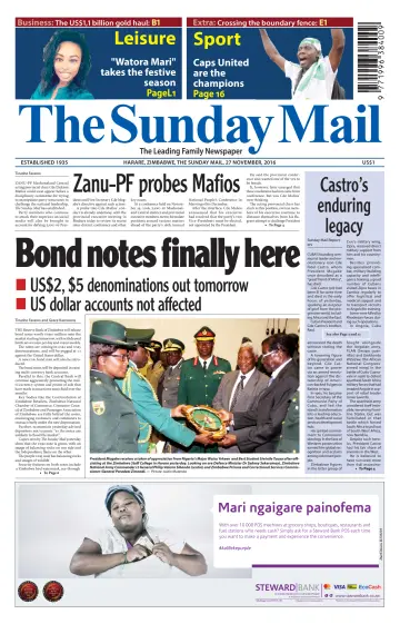 The Sunday Mail (Zimbabwe) - 27 Nov 2016