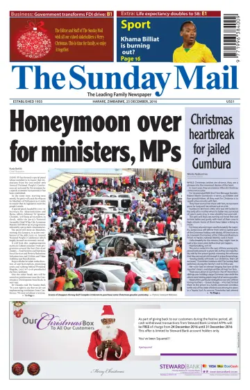 The Sunday Mail (Zimbabwe) - 25 Dec 2016