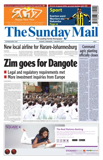 The Sunday Mail (Zimbabwe) - 1 Jan 2017