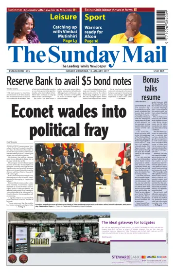 The Sunday Mail (Zimbabwe) - 15 Jan 2017