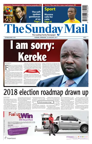 The Sunday Mail (Zimbabwe) - 29 Jan 2017
