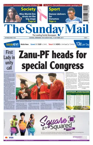 The Sunday Mail (Zimbabwe) - 15 Oct 2017