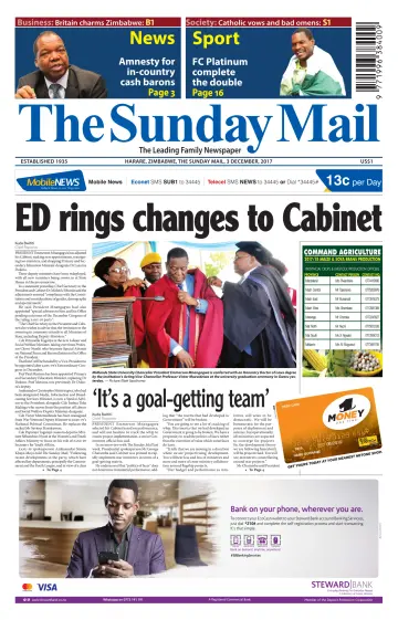 The Sunday Mail (Zimbabwe) - 3 Dec 2017