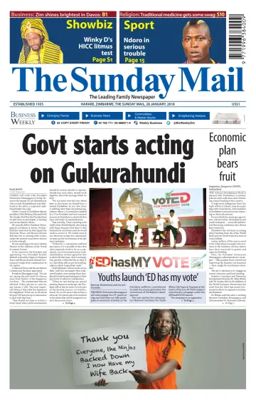 The Sunday Mail (Zimbabwe) - 28 Jan 2018