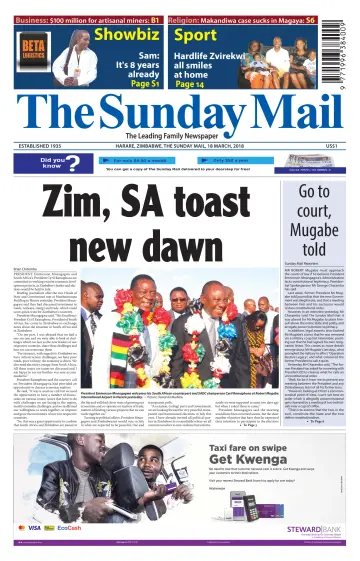 The Sunday Mail (Zimbabwe) - 18 Mar 2018