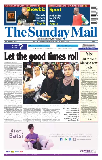 The Sunday Mail (Zimbabwe) - 25 Mar 2018