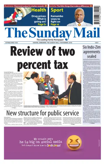 The Sunday Mail (Zimbabwe) - 4 Nov 2018