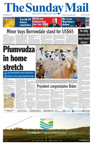 The Sunday Mail (Zimbabwe) - 8 Nov 2020