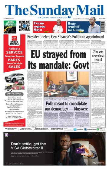 The Sunday Mail (Zimbabwe) - 19 Nov 2023