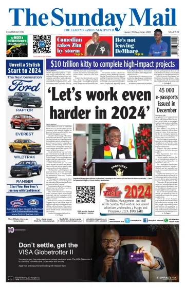 The Sunday Mail (Zimbabwe) - 31 dic 2023