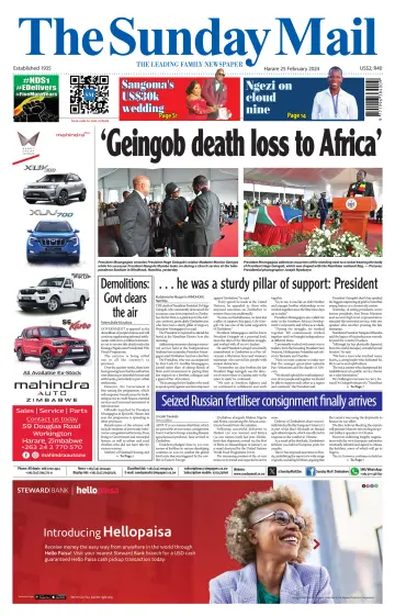 The Sunday Mail (Zimbabwe) - 25 Feb 2024