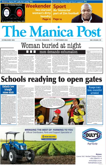 The Manica Post - 11 Sep 2020