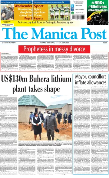 The Manica Post - 15 Jul 2022