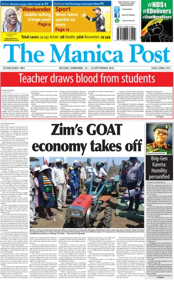 The Manica Post - 16 Sep 2022