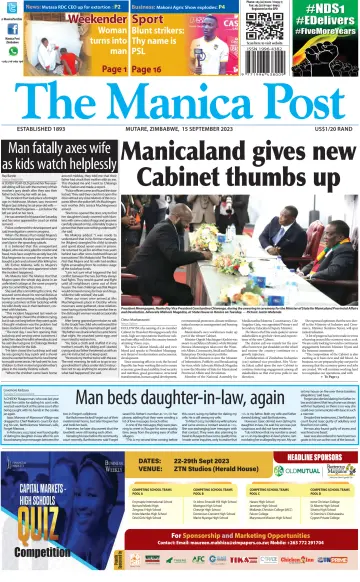 The Manica Post - 15 Sep 2023