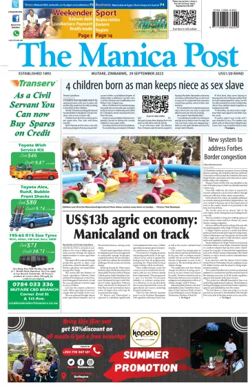 The Manica Post - 29 Sep 2023