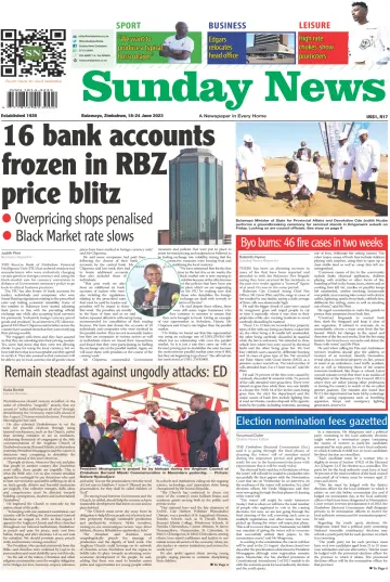 Sunday News (Zimbabwe) - 18 Jun 2023