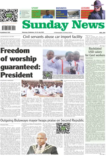 Sunday News (Zimbabwe) - 16 Jul 2023