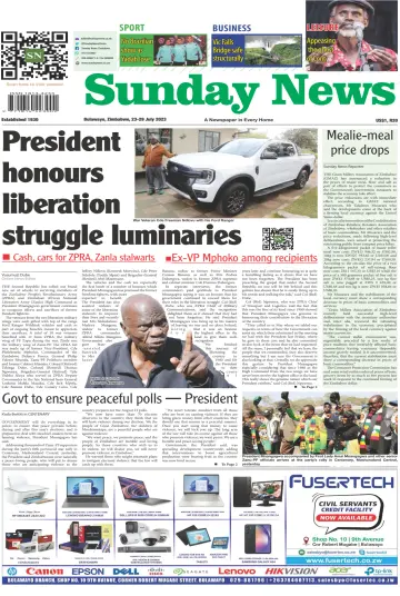 Sunday News (Zimbabwe) - 23 Jul 2023