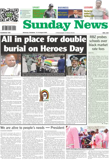 Sunday News (Zimbabwe) - 13 Aug 2023